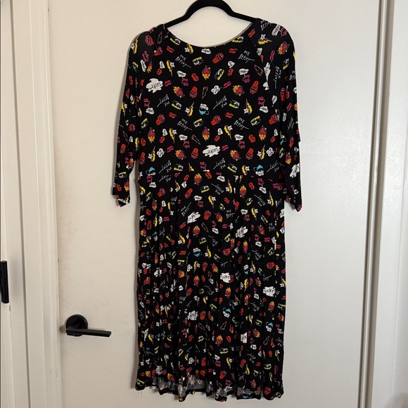 Betsey Johnson & Torrid Collaboration Convo Print Midi Dress - Picture 5 of 7